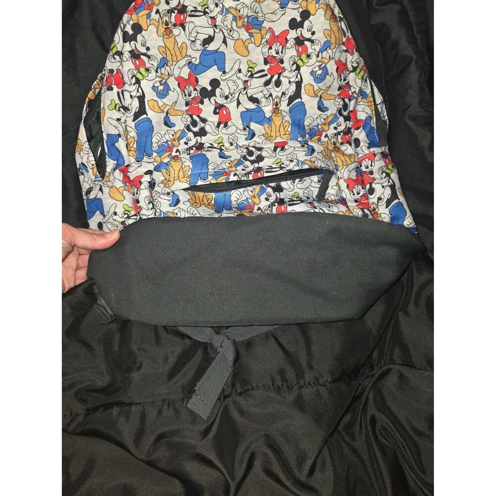 Disney Mickey mouse goofy Donald Minnie mouse print full size backpack bookbag!